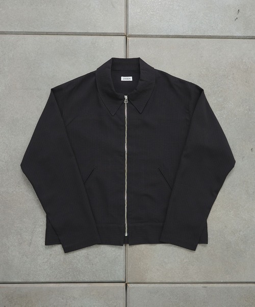 Jieda(ジエダ)の「【Jieda/ジエダ】STRIPE ZIP JACKET(ブルゾン・メンズ・グレー/ネイビー/ブラック・1/2)」の2枚目の写真