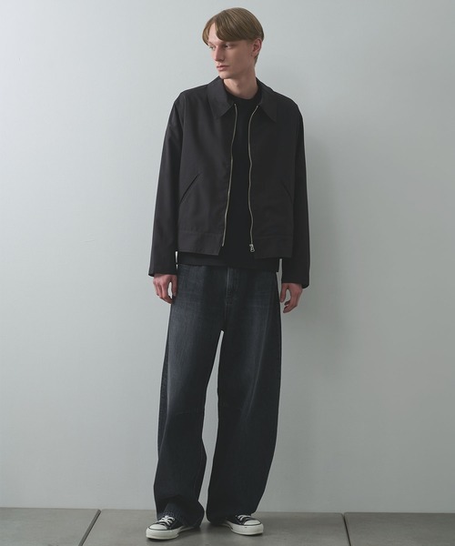 Jieda(ジエダ)の「【Jieda/ジエダ】STRIPE ZIP JACKET(ブルゾン・メンズ・グレー/ネイビー/ブラック・1/2)」の4枚目の写真