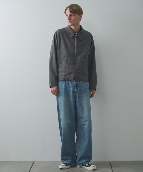 Jieda(ジエダ)の「【Jieda/ジエダ】STRIPE ZIP JACKET(ブルゾン・メンズ・グレー/ネイビー/ブラック・1/2)」の8枚目の写真