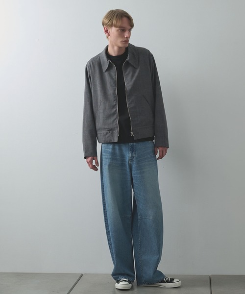 Jieda(ジエダ)の「【Jieda/ジエダ】STRIPE ZIP JACKET(ブルゾン・メンズ・グレー/ネイビー/ブラック・1/2)」の9枚目の写真