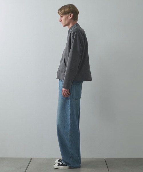 Jieda(ジエダ)の「【Jieda/ジエダ】STRIPE ZIP JACKET(ブルゾン・メンズ・グレー/ネイビー/ブラック・1/2)」の10枚目の写真