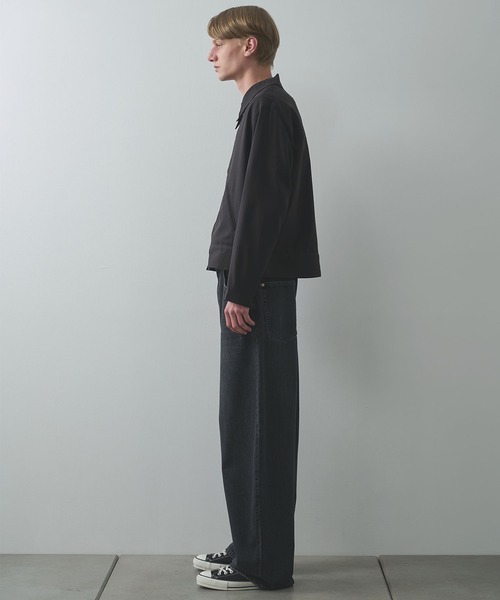 Jieda(ジエダ)の「【Jieda/ジエダ】STRIPE ZIP JACKET(ブルゾン・メンズ・グレー/ネイビー/ブラック・1/2)」の6枚目の写真