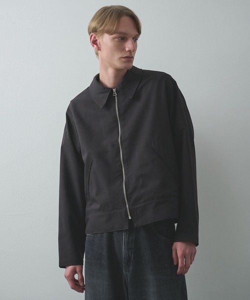 Jieda(ジエダ)の「【Jieda/ジエダ】STRIPE ZIP JACKET(ブルゾン・メンズ・グレー/ネイビー/ブラック・1/2)」の12枚目の写真