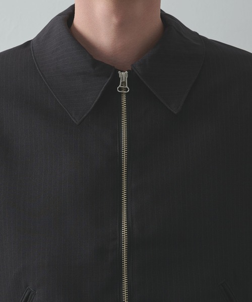 Jieda(ジエダ)の「【Jieda/ジエダ】STRIPE ZIP JACKET(ブルゾン・メンズ・グレー/ネイビー/ブラック・1/2)」の14枚目の写真