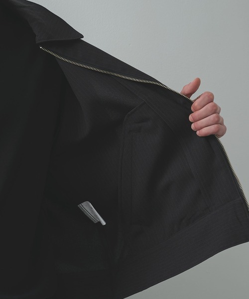 Jieda(ジエダ)の「【Jieda/ジエダ】STRIPE ZIP JACKET(ブルゾン・メンズ・グレー/ネイビー/ブラック・1/2)」の17枚目の写真