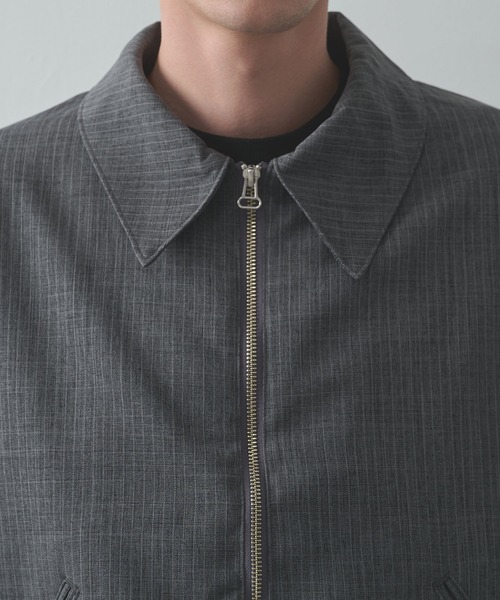 Jieda(ジエダ)の「【Jieda/ジエダ】STRIPE ZIP JACKET(ブルゾン・メンズ・グレー/ネイビー/ブラック・1/2)」の18枚目の写真