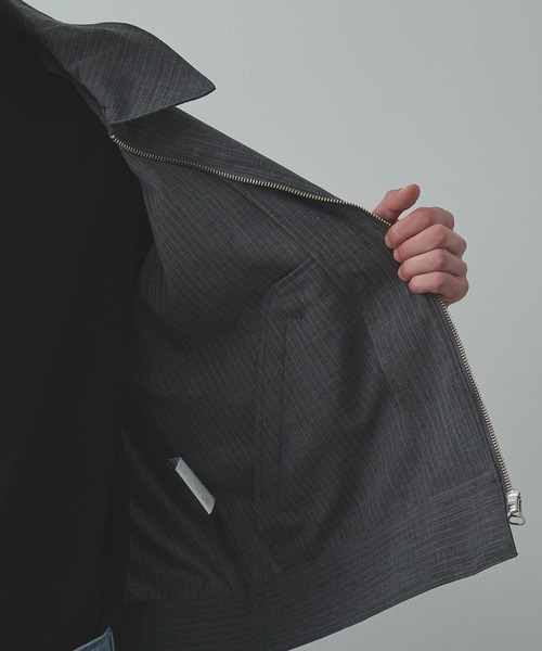 Jieda(ジエダ)の「【Jieda/ジエダ】STRIPE ZIP JACKET(ブルゾン・メンズ・グレー/ネイビー/ブラック・1/2)」の21枚目の写真