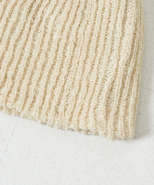 FREAK'S STORE（フリークスストア）の「リブニット帽/ニットビーニー（ニットキャップ/ビーニー・レディース・グリーン/ピンク/ブラウン/チャコールグレー/オフホワイト・ONE SIZE）」の16枚目の写真