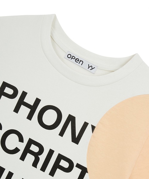 OPEN Yy（オープンワイワイ）の「【OPEN YY】YY DOT TYPO TEE（Tシャツ/カットソー・レディース・ホワイト/チャコールグレー/ブルー・M）」の10枚目の写真