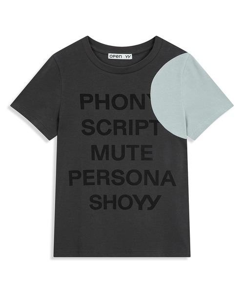 OPEN Yy（オープンワイワイ）の「【OPEN YY】YY DOT TYPO TEE（Tシャツ/カットソー・レディース・ホワイト/チャコールグレー/ブルー・M）」の19枚目の写真