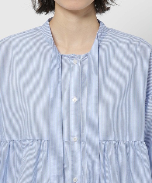 niko and...（ニコアンド）の「ボウタイリボンブラウス（シャツ/ブラウス・レディース・ブルー/オフホワイト・FREE）」の18枚目の写真