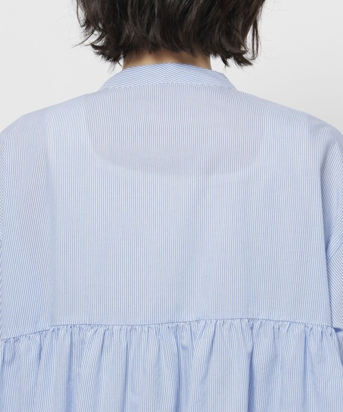 niko and...（ニコアンド）の「ボウタイリボンブラウス（シャツ/ブラウス・レディース・ブルー/オフホワイト・FREE）」の19枚目の写真