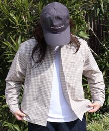 FFEIN（フェイン）の「【FFEIN（フェイン）】アソートワンポイントボックス長袖チェックシャツ / シャツ レギュラーカラー 長袖 ワンポイント 刺繍 レイヤード ポケット（シャツ/ブラウス）」