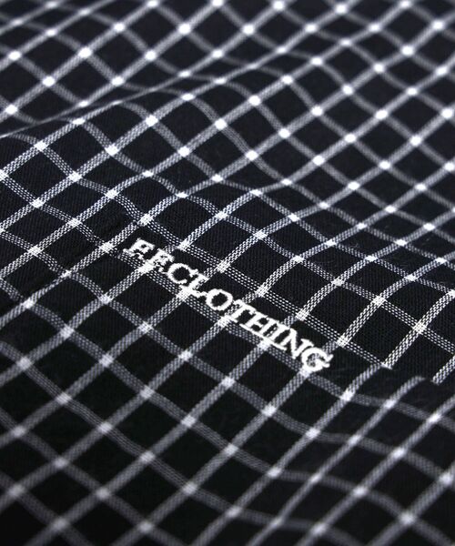 FFEIN(フェイン)の「【FFEIN(フェイン)】アソートワンポイントボックス長袖チェックシャツ / シャツ レギュラーカラー 長袖 ワンポイント 刺繍 レイヤード ポケット(シャツ/ブラウス・メンズ・ダークグリーン/ライトブルー/オレンジ/ブラック/オレンジ系その他/ネイビー・SMALL/MEDIUM/X-SMALL/LARGE)」の13枚目の写真