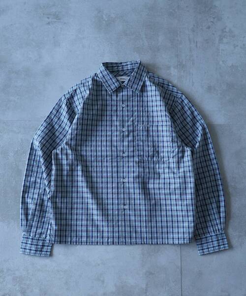 FFEIN(フェイン)の「【FFEIN(フェイン)】アソートワンポイントボックス長袖チェックシャツ / シャツ レギュラーカラー 長袖 ワンポイント 刺繍 レイヤード ポケット(シャツ/ブラウス・メンズ・ダークグリーン/ライトブルー/オレンジ/ブラック/オレンジ系その他/ネイビー・SMALL/MEDIUM/X-SMALL/LARGE)」の20枚目の写真