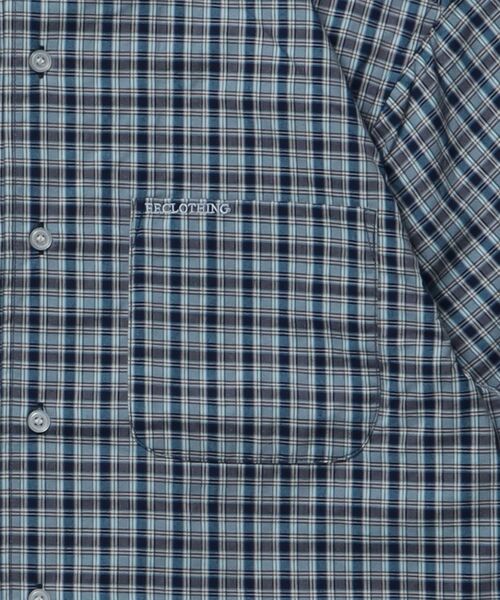 FFEIN(フェイン)の「【FFEIN(フェイン)】アソートワンポイントボックス長袖チェックシャツ / シャツ レギュラーカラー 長袖 ワンポイント 刺繍 レイヤード ポケット(シャツ/ブラウス・メンズ・ダークグリーン/ライトブルー/オレンジ/ブラック/オレンジ系その他/ネイビー・SMALL/MEDIUM/X-SMALL/LARGE)」の17枚目の写真