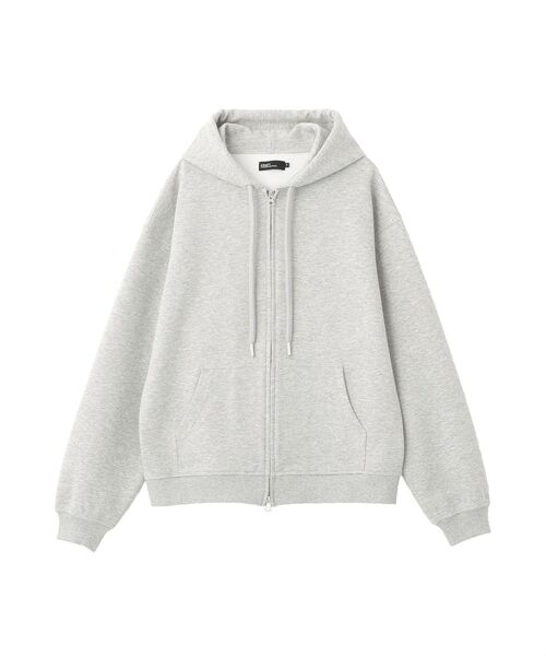 CRAFT STANDARD BOUTIQUE(クラフトスタンダードブティック)の「ボンディングスウェットジップパーカー(パーカー・メンズ・ライトグレー/ブラック・S/L/M)」の11枚目の写真