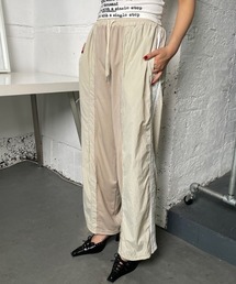 ナイロン切り替えトラックパンツ