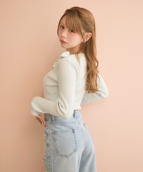 TITTY&CO.（ティティーアンドコー）の「ビジュー付きデニムパンツ（デニムパンツ・レディース・ブルー・MEDIUM/SMALL）」の16枚目の写真