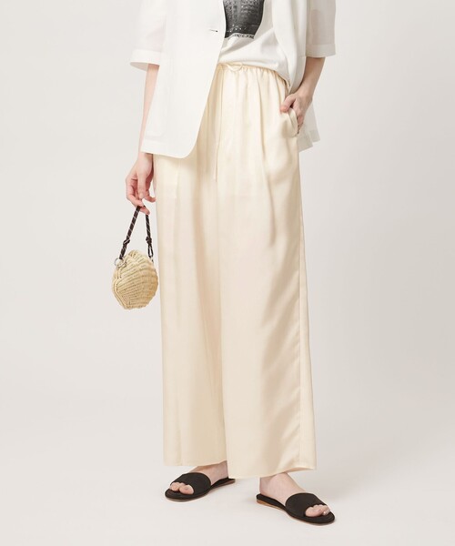 定価3.3万円 ユナイテッドアローズ シルク パンツ シルクライク イージーパンツ（その他パンツ）｜UNITED ARROWS