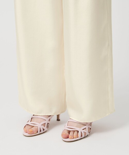 UNITED ARROWS(ユナイテッドアローズ)の「シルクライク イージーパンツ(その他パンツ・レディース・グレー/オフホワイト/ブラック/ライム/ダークブラウン・36/34/38)」の19枚目の写真