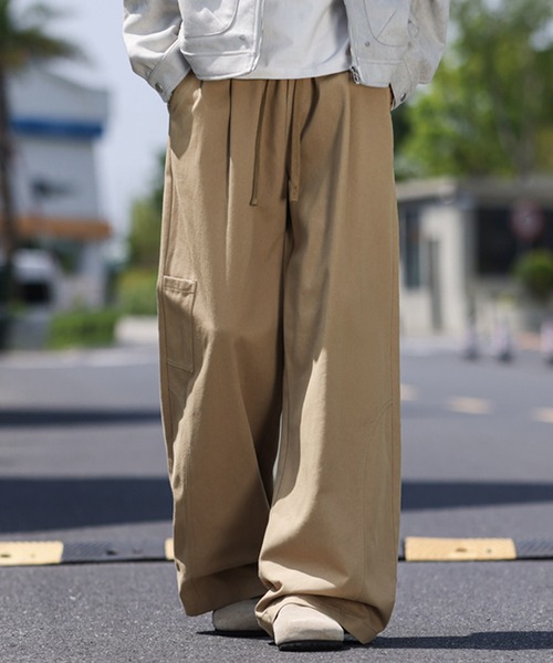 TOBEE(トゥビー)の「【TOBEE】 ワイドルーズスラックス /ストレートチノパンツ(チノパンツ・メンズ・ブラック/ベージュ/オフホワイト・MEDIUM/LARGE/X-LARGE)」の15枚目の写真