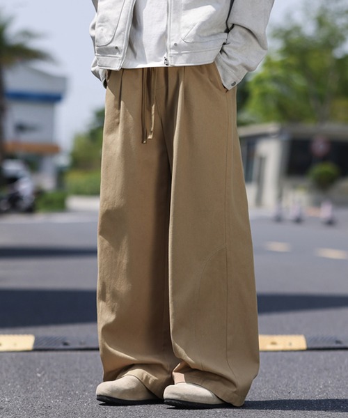 TOBEE(トゥビー)の「【TOBEE】 ワイドルーズスラックス /ストレートチノパンツ(チノパンツ・メンズ・ブラック/ベージュ/オフホワイト・MEDIUM/LARGE/X-LARGE)」の16枚目の写真