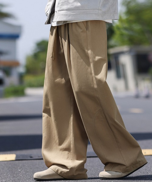 TOBEE(トゥビー)の「【TOBEE】 ワイドルーズスラックス /ストレートチノパンツ(チノパンツ・メンズ・ブラック/ベージュ/オフホワイト・MEDIUM/LARGE/X-LARGE)」の18枚目の写真