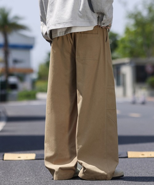 TOBEE(トゥビー)の「【TOBEE】 ワイドルーズスラックス /ストレートチノパンツ(チノパンツ・メンズ・ブラック/ベージュ/オフホワイト・MEDIUM/LARGE/X-LARGE)」の19枚目の写真