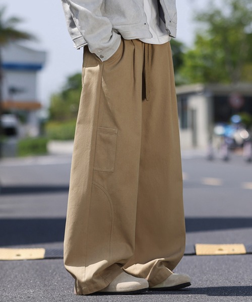 TOBEE(トゥビー)の「【TOBEE】 ワイドルーズスラックス /ストレートチノパンツ(チノパンツ・メンズ・ブラック/ベージュ/オフホワイト・MEDIUM/LARGE/X-LARGE)」の20枚目の写真