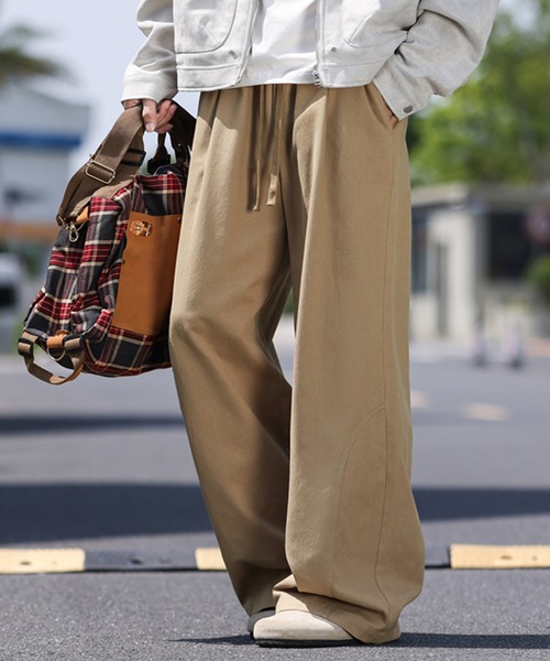 TOBEE(トゥビー)の「【TOBEE】 ワイドルーズスラックス /ストレートチノパンツ(チノパンツ・メンズ・ブラック/ベージュ/オフホワイト・MEDIUM/LARGE/X-LARGE)」の21枚目の写真