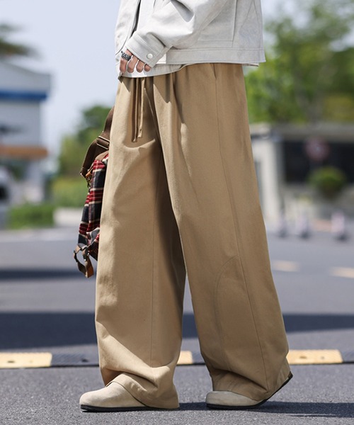 TOBEE(トゥビー)の「【TOBEE】 ワイドルーズスラックス /ストレートチノパンツ(チノパンツ・メンズ・ブラック/ベージュ/オフホワイト・MEDIUM/LARGE/X-LARGE)」の22枚目の写真