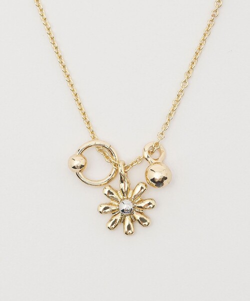 CITEN(シテン)の「<CITEN>フラワーモチーフネックレス(ネックレス・レディース・ゴールド/シルバー・FREE)」の3枚目の写真