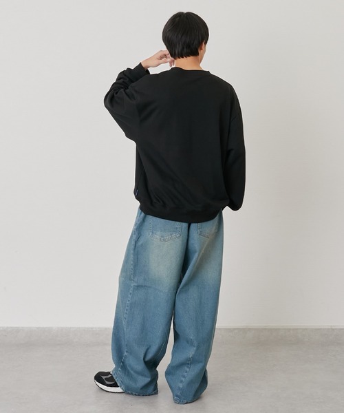 GLAZOS（グラソス）の「バレルレッグデニムパンツ（デニムパンツ・キッズ・ライトブルー・160cm/180cm）」の2枚目の写真