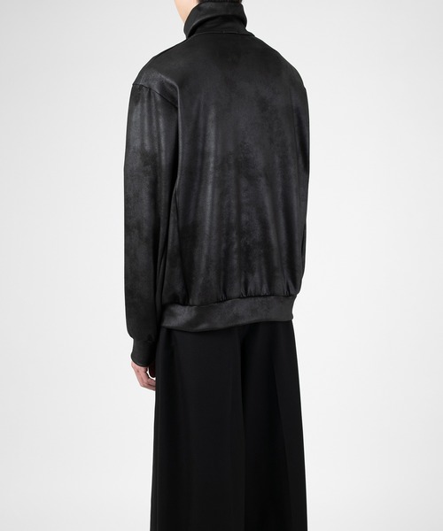LAD MUSICIAN（ラッドミュージシャン）の「STRETCH FAUX LEATHER JERSEY TRACK JACKET（ジャージ・メンズ・ブラック・42/46/44）」の9枚目の写真