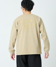 ManhattanPassage（マンハッタンパッセージ）の「[MANHATTAN PORTAGE マンハッタンポーテージ] 別注 ピグメント染め 手書き風バックロゴ刺繍ロンT（Tシャツ/カットソー）」