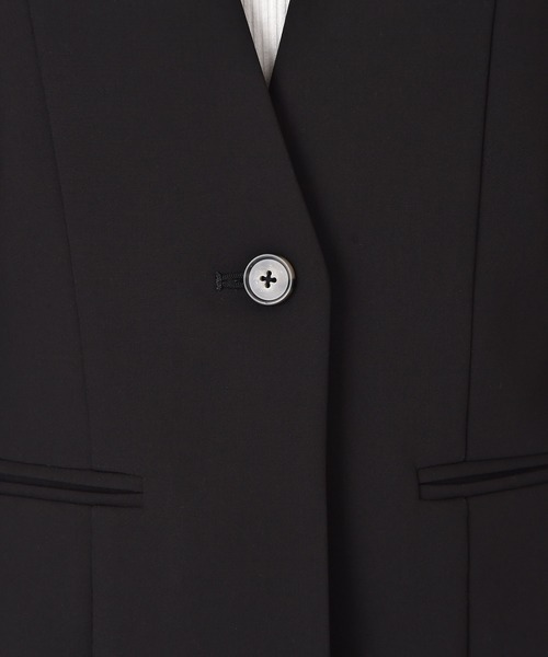 AKTE(アクテ)の「コクーンスリーブノーカラージャケット(ノーカラージャケット・レディース・キャメル/ブラック・2/1)」の17枚目の写真