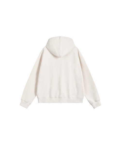 EMIS（イミス）の「COLOR-BLOCK APPLIQUE HOODIE（スウェット・レディース・アイボリー/グレー/チャコール・LARGE/MEDIUM/SMALL）」の9枚目の写真