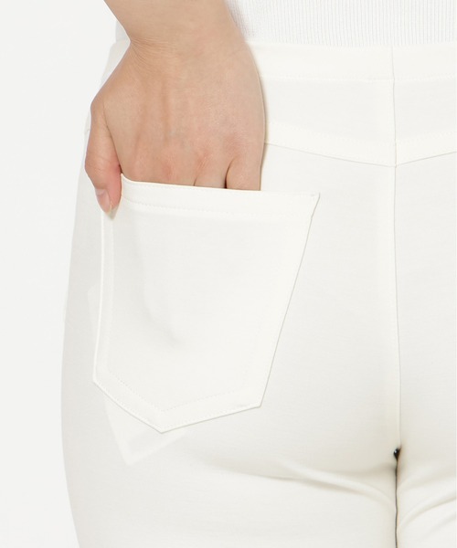 Rose Tiara（ローズティアラ）の「【定番人気】【伸縮性◎】裾サイドリボンレギンスパンツ（その他パンツ・レディース・ネイビー/オフホワイト/ブラック・46/42/38）」の15枚目の写真