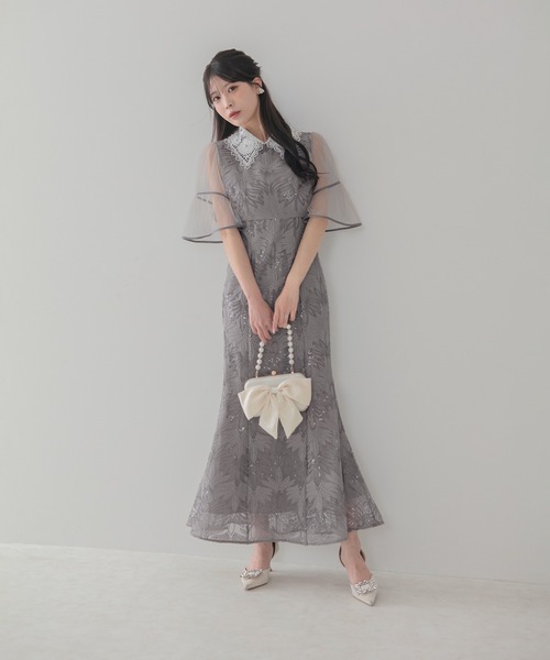 Leja（レジャ）の「【LEJA】フラワーレースカラースパンコール