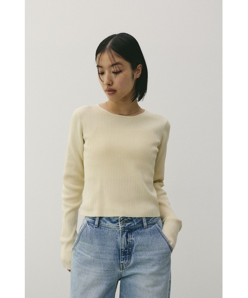 STYLEMIXER（スタイルミキサー）の「2ピースペプラムドライニット（ニット/セーター・レディース・アイボリー/ブラック・FREE）」の18枚目の写真