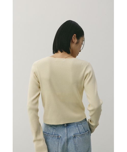 STYLEMIXER（スタイルミキサー）の「2ピースペプラムドライニット（ニット/セーター・レディース・アイボリー/ブラック・FREE）」の19枚目の写真