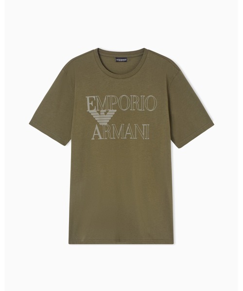 EMPORIO ARMANI(エンポリオアルマーニ)の「<オンライン限定>【エンポリオ アルマーニ】Tシャツ ジャージー ボールドロゴ(Tシャツ/カットソー・メンズ・オリーブ/ブラック/ホワイト・LARGE/MEDIUM/SMALL/X-LARGE/XX-LARGE)」の5枚目の写真