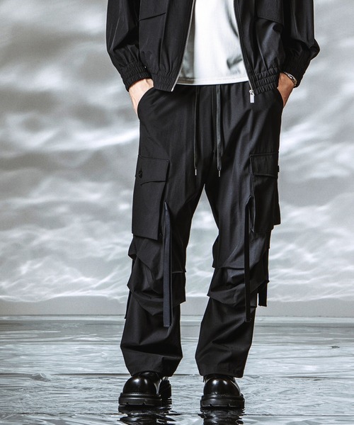 NO ID.（ノーアイディ）の「【NO ID.】Tech Easy Cargo Pants / テックイージー カーゴ パンツ（カーゴパンツ・メンズ・ブラック/グレー・1/2）」の15枚目の写真