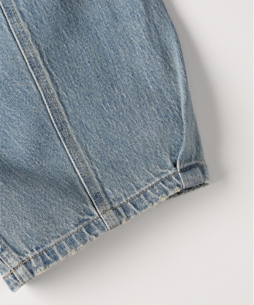 Right-on(ライトオン)の「【HONEYSUCKLE ROSE】デニム コクーンパンツ (サイドカーブ / モードシルエット / ヴィンテージ風)(デニムパンツ・レディース・ノンウォッシュ/ダークインディゴブルー・S/M/XL/L)」の6枚目の写真