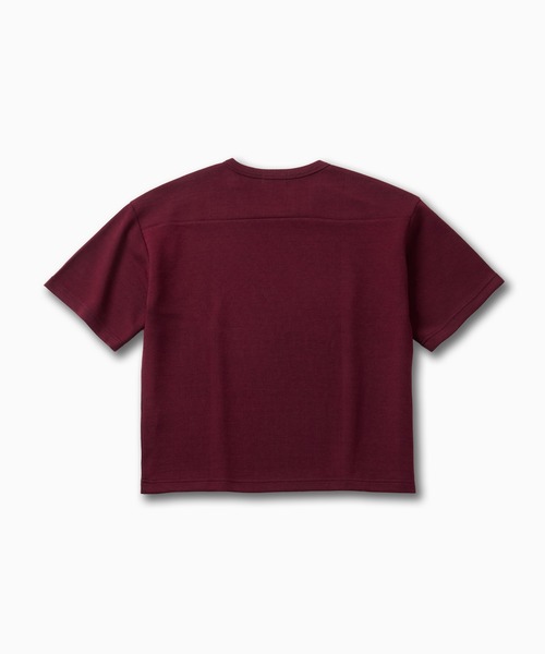 VELNUS（ベルナス）の「【VELNUS】Shoulder Zip Melange Ribbed Knit Short Sleeve T-Shirt/ショルダーZIPメランジリブニット半袖Tシャツ（Tシャツ/カットソー・メンズ・バーガンディー/チャコールグレー・L/M/S）」の18枚目の写真