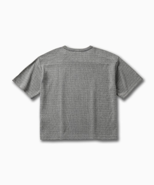 VELNUS（ベルナス）の「【VELNUS】Shoulder Zip Melange Ribbed Knit Short Sleeve T-Shirt/ショルダーZIPメランジリブニット半袖Tシャツ（Tシャツ/カットソー・メンズ・バーガンディー/チャコールグレー・L/M/S）」の21枚目の写真