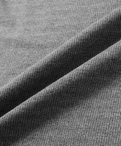 VELNUS（ベルナス）の「【VELNUS】Shoulder Zip Melange Ribbed Knit Short Sleeve T-Shirt/ショルダーZIPメランジリブニット半袖Tシャツ（Tシャツ/カットソー・メンズ・バーガンディー/チャコールグレー・L/M/S）」の22枚目の写真