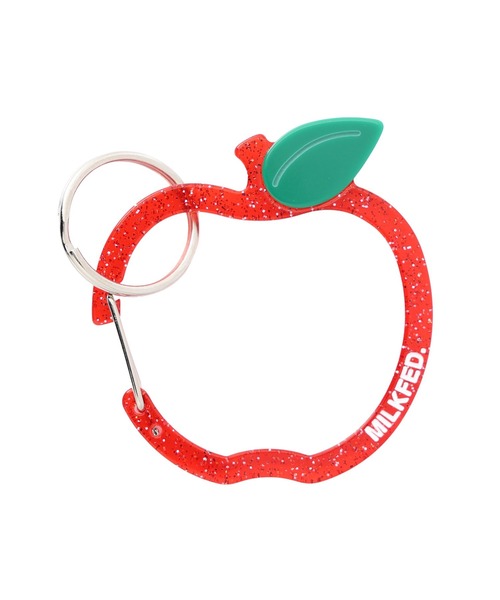 MILKFED.(ミルクフェド)の「GLITTER APPLE CARABINER RED(キーホルダー・レディース・レッド・ONE SIZE)」の6枚目の写真