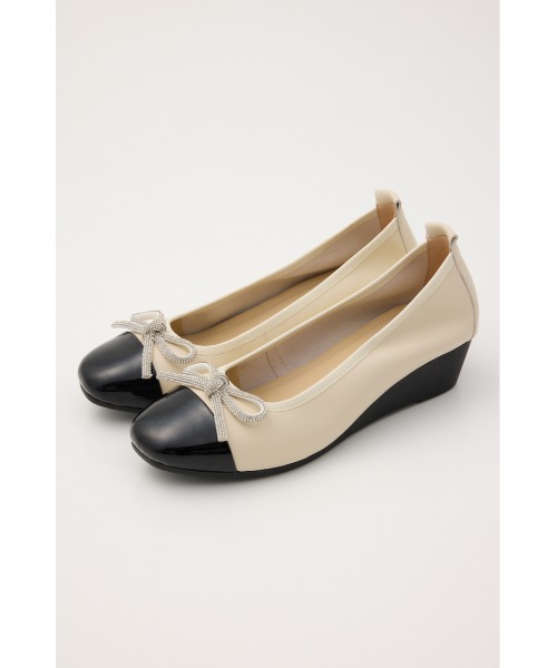 STACCATO(スタッカート)の「【再入荷】エリーゼウェッジソールパンプス(パンプス・レディース・ホワイト/ブラック・24.5cm/24.0cm/23.5cm/23.0cm/22.5cm)」の13枚目の写真